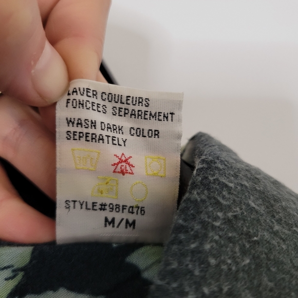 Bermuda cruz men's tropical Hawaiian hula girl Palm tree button front sh… - Picture 8 of 8